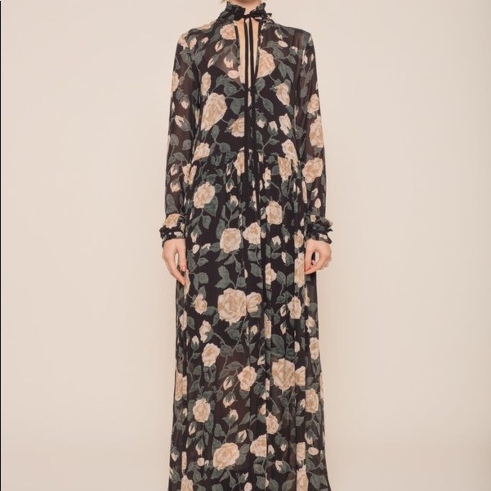 Ganni Georgette maxi dress size S( Europe 36)